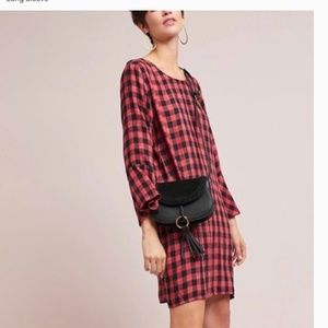 Anthropologie Cloth & Stone Plaid Tunic Dress